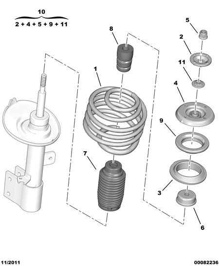 CITROËN (DF-PSA) 5035.58 - Rolling Bearing, suspension strut support mounting parts5.com