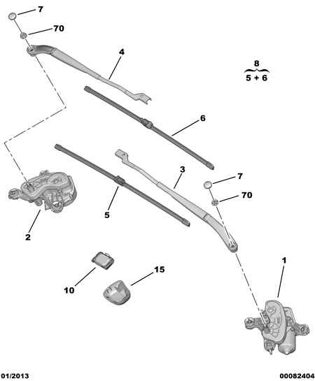 PEUGEOT 6423 G0 - Wiper Blade www.parts5.com