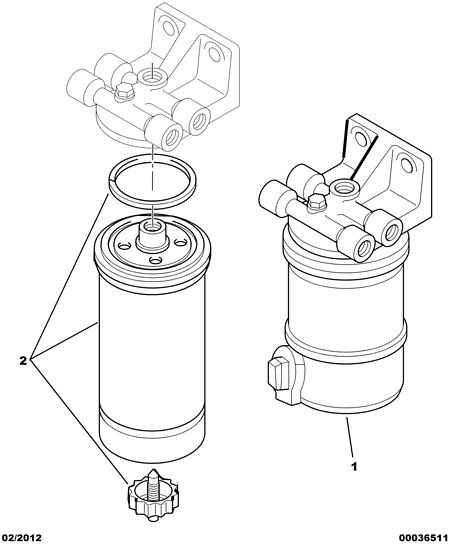 CITROËN 1901 55 - Filtru combustibil www.parts5.com