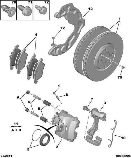 PEUGEOT 4404 K8 - Guide Sleeve Kit, brake caliper www.parts5.com