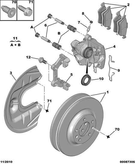 PEUGEOT (DF-PSA) 4254 A8 - Komplet kočnih obloga, disk kočnica www.parts5.com