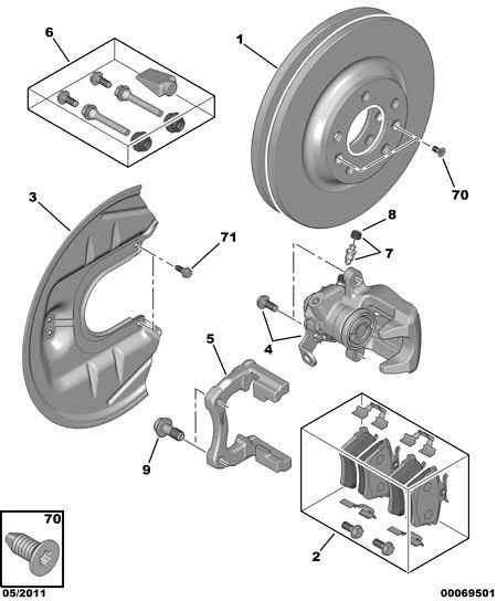 CITROËN 4252 79 - Piduriklotsi komplekt,ketaspidur www.parts5.com