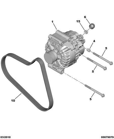 CITROËN 5750 YN - Пистов ремък www.parts5.com