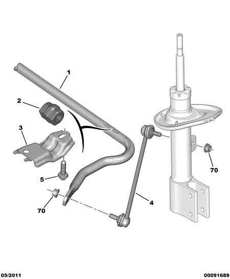 DS 5087 62 - Brat / bieleta suspensie, stabilizator www.parts5.com