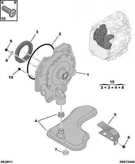 PEUGEOT 2263 33 - Hidrolik filtre, otomatik şanzıman www.parts5.com