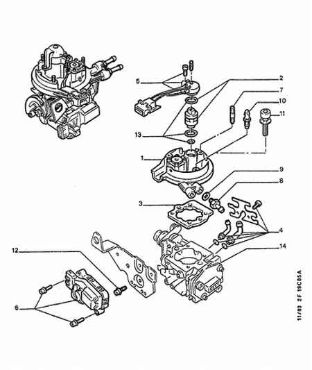 PEUGEOT 1920 F8 - Регулиращ клапан на свободния ход, захранване с въздух www.parts5.com