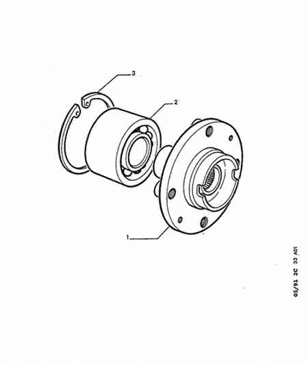 PEUGEOT 3345.35 - Kit de roulements de roue www.parts5.com