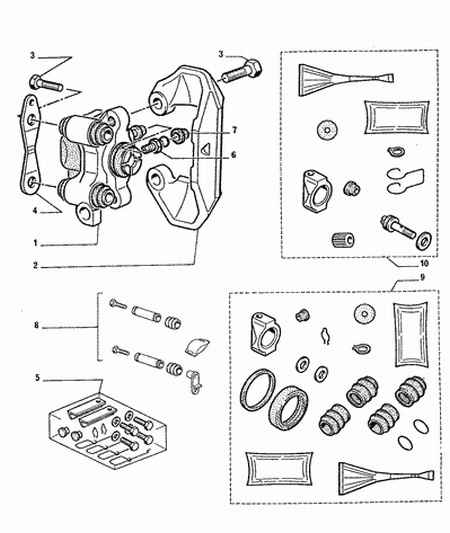 CITROËN 4448.62 - Σετ επισκευής, δαγκάνα φρένων www.parts5.com