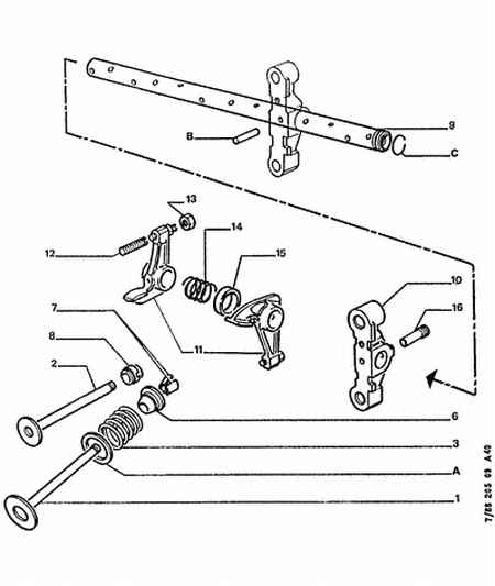 CITROËN 0956 28 - Set garnituri, ax supape www.parts5.com