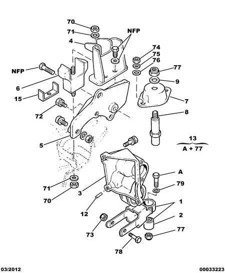 CITROËN 1807 57 - Yataklama, motor www.parts5.com