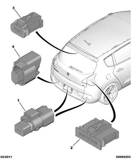 PEUGEOT 16 062 484 80 - Komplet za popravku kablova, senzor za pomoć pri parkiranju www.parts5.com