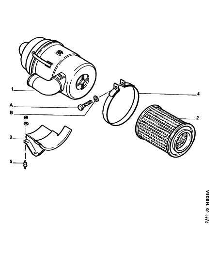 PEUGEOT 1444 EX - Filtro de aire www.parts5.com