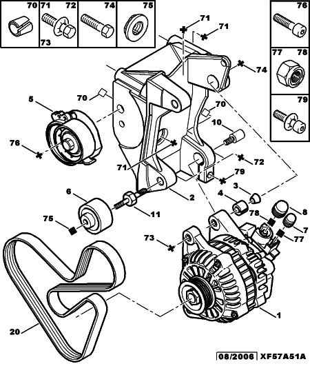 CITROËN 5751.74 - Deflection / Guide Pulley, v-ribbed belt www.parts5.com