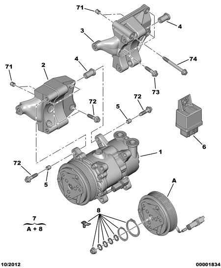 PEUGEOT 6453.CN - Compresseur, climatisation www.parts5.com