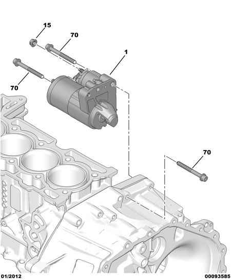 PEUGEOT V7 645 590 80 - Starter www.parts5.com