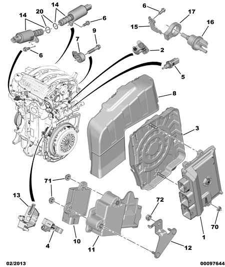 CITROËN 96 703 403 80 - Sensor, temperatura del refrigerante www.parts5.com