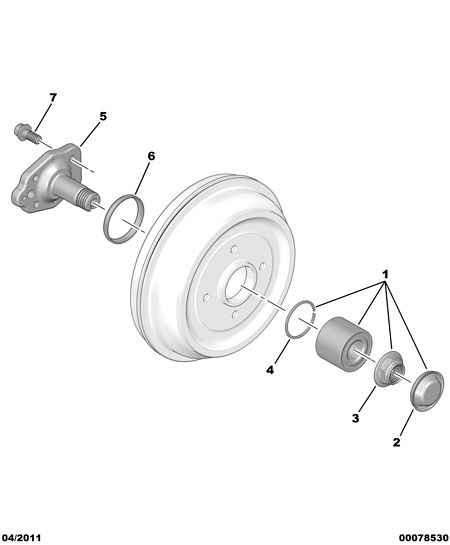 DS 3748 A1 - Комплект подшипника ступицы колеса www.parts5.com