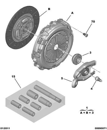 DS 2053.15 - CLUTCH KIT www.parts5.com