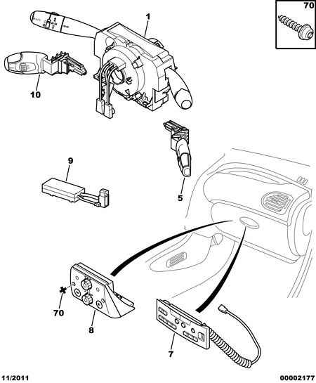 CITROËN 6239.Q9 - Steering Column Switch www.parts5.com