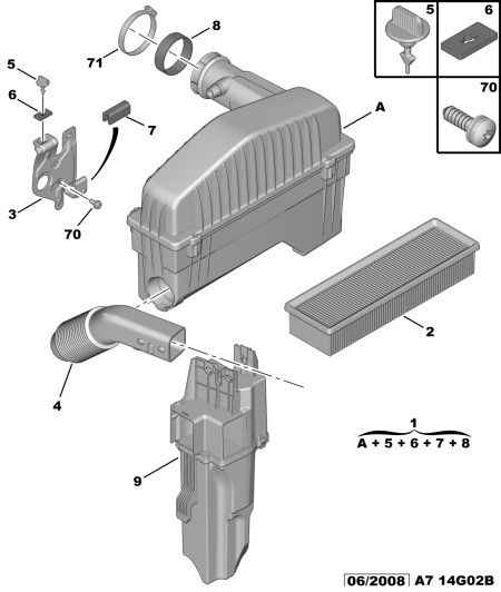 PEUGEOT 1444 EA - Air Filter parts5.com