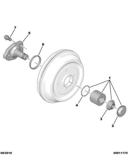 PEUGEOT (DF-PSA) 3748.90 - Комплект подшипника ступицы колеса www.parts5.com