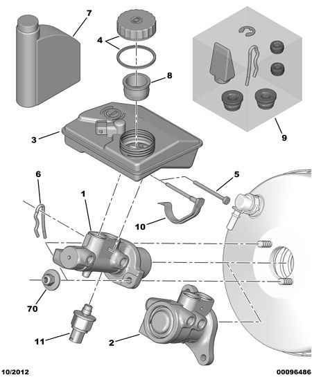 CITROËN 4601 H5 - Glavni kočni cilindar www.parts5.com