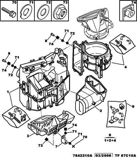 CITROËN 6441 H4 - Сопротивление, реле, вентилятор салона www.parts5.com