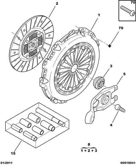 PEUGEOT 2052.E0 - Komplet sklopke www.parts5.com