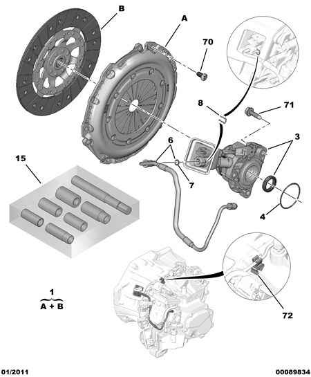 CITROËN 2053.14 - Set ambreiaj www.parts5.com