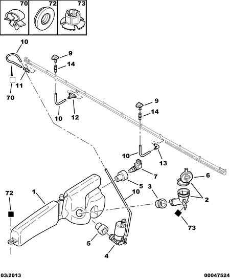 TOYOTA 6434 71 - Адаптер, водна помпа на миещо устройство, почиств. на стъкла www.parts5.com