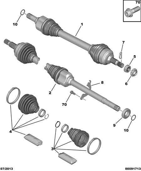 CITROËN 3287.A9 - Bellow, drive shaft parts5.com