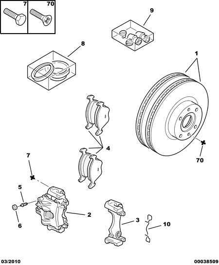 PEUGEOT 4252-67 - Комплект спирачно феродо, дискови спирачки www.parts5.com