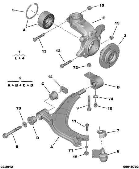 PEUGEOT 3520.H3 - Ψαλίδι, ανάρτηση τροχών www.parts5.com