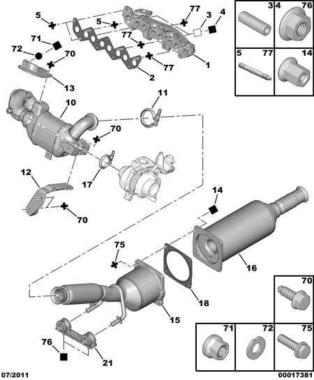 PEUGEOT (DF-PSA) 1731 HG - Catalizator www.parts5.com