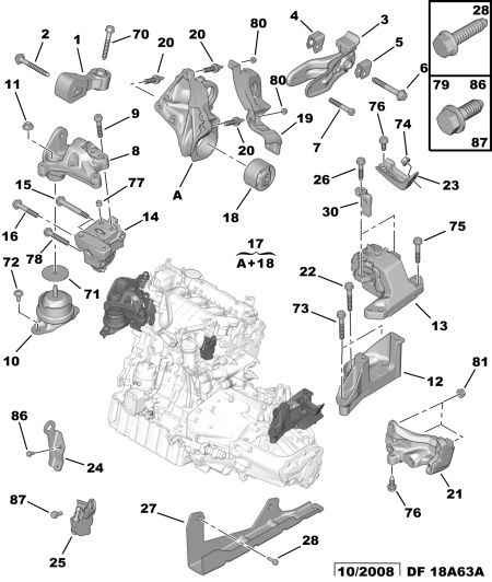 PEUGEOT 1844.93 - Suport motor www.parts5.com