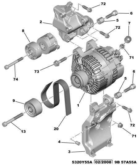 PEUGEOT 5751.F4 - Polea inversión / guía, correa poli V www.parts5.com