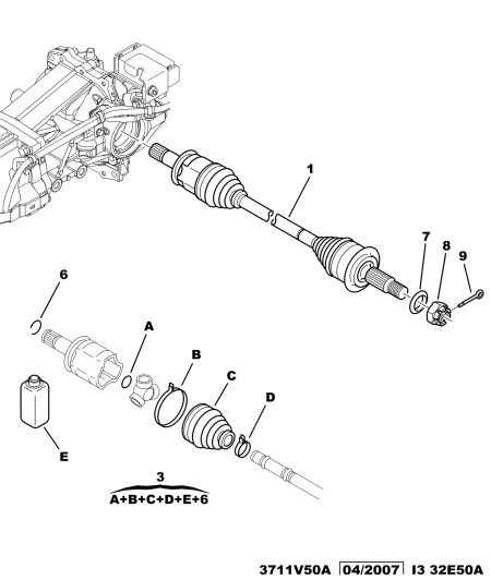 CITROËN 3274 C9 - Árbol de transmisión www.parts5.com