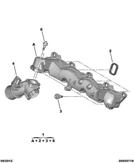 CITROËN 0348.T1 - Gasket, intake manifold www.parts5.com