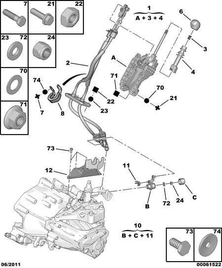 Scania 2410 67 - Thermostat, coolant www.parts5.com