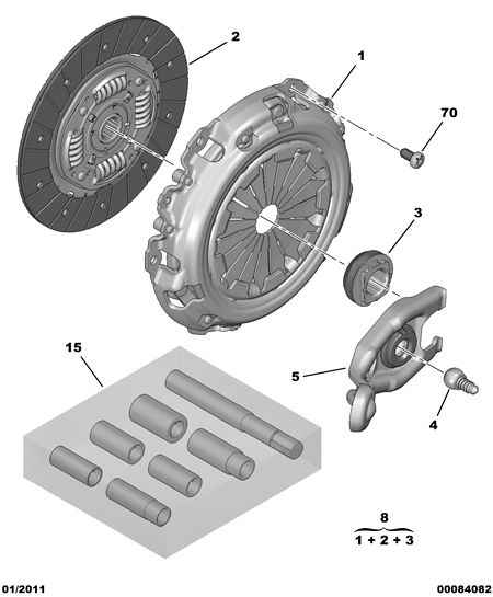 CITROËN/PEUGEOT 2050.R7 - Clutch Kit www.parts5.com