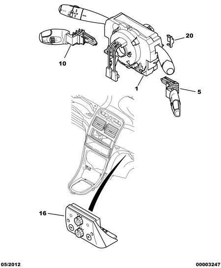 PEUGEOT (DF-PSA) 6242 A7 - Steering Column Switch www.parts5.com