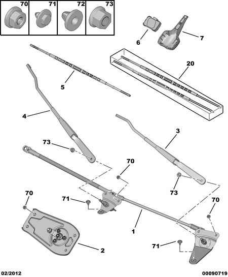 CITROËN 6426.KZ - Metlica brisalnika stekel www.parts5.com