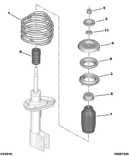 CITROËN (DF-PSA) 5035.63 - Roulement, coupelle de suspension www.parts5.com