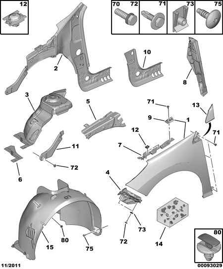 PEUGEOT 7221 49 - SCREW parts5.com