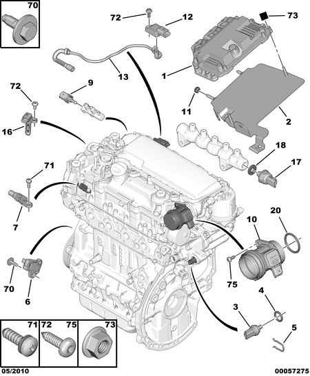 CITROËN 19 20P J - Senzor,temperatura aer admisie www.parts5.com