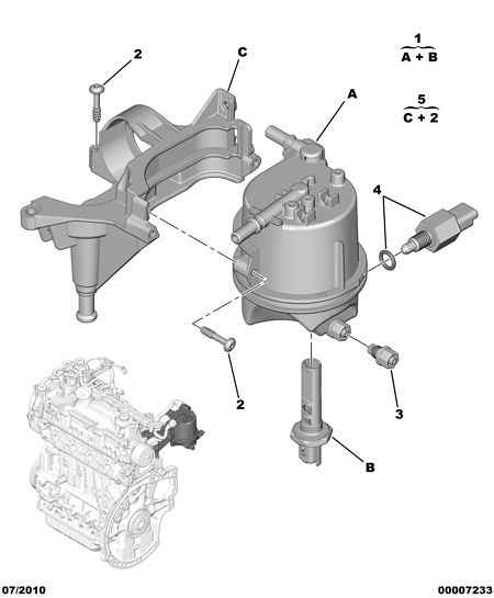 CITROËN/PEUGEOT 1901 84 - Φίλτρο καυσίμου www.parts5.com