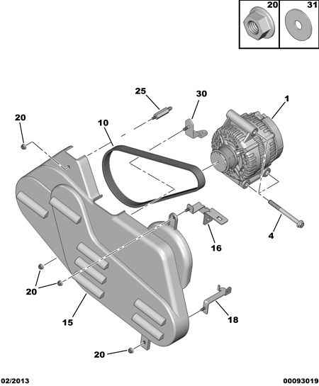 CITROËN 5750 XP - Пистов ремък www.parts5.com