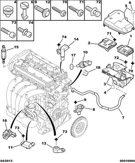 CITROËN/PEUGEOT 1920 8Y - Αισθητ., θερμοκρ. αναρροφ. αέρα www.parts5.com