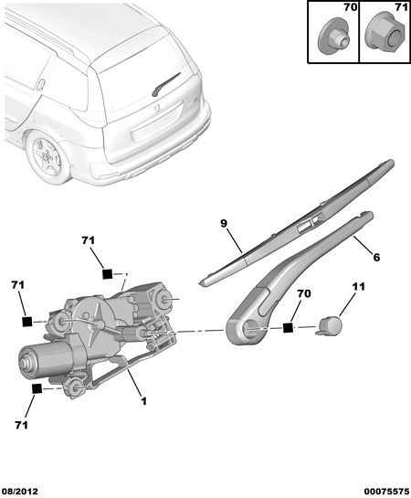 PEUGEOT (DF-PSA) 6426 P6 - Lamela stergator www.parts5.com