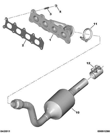 PEUGEOT 1705 PE - Catalytic Converter www.parts5.com